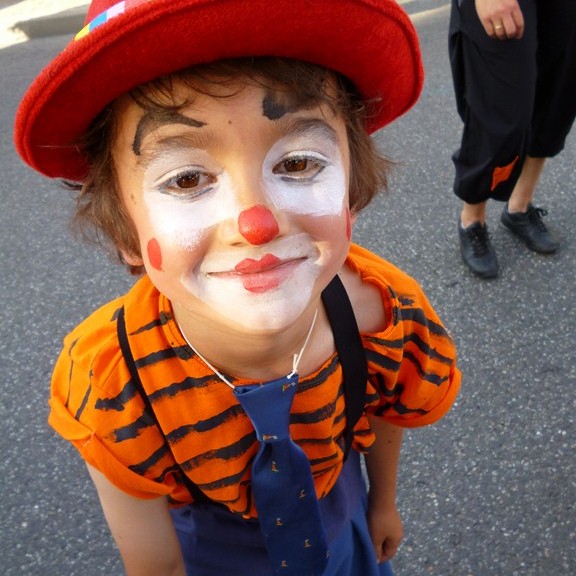 costume de clown, cristalball